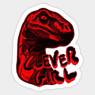 Clever Girl Science Fiction Movie Sticker